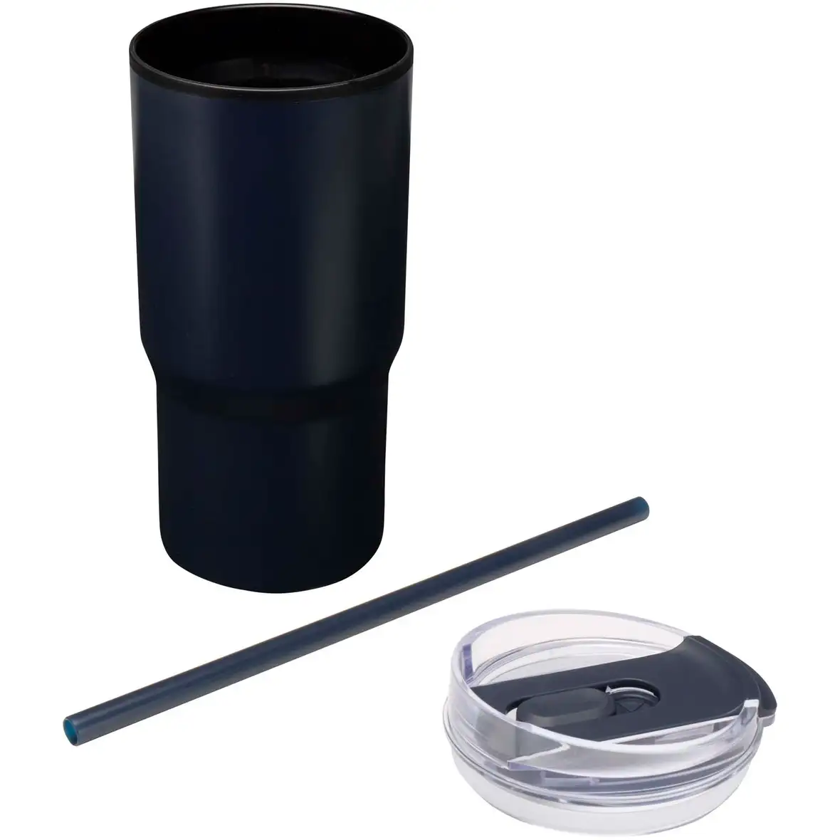 540 ml RCS Becher aus recyceltem Material, doppelwandig isoliert, mit Trinkhalm – Ansicht 11