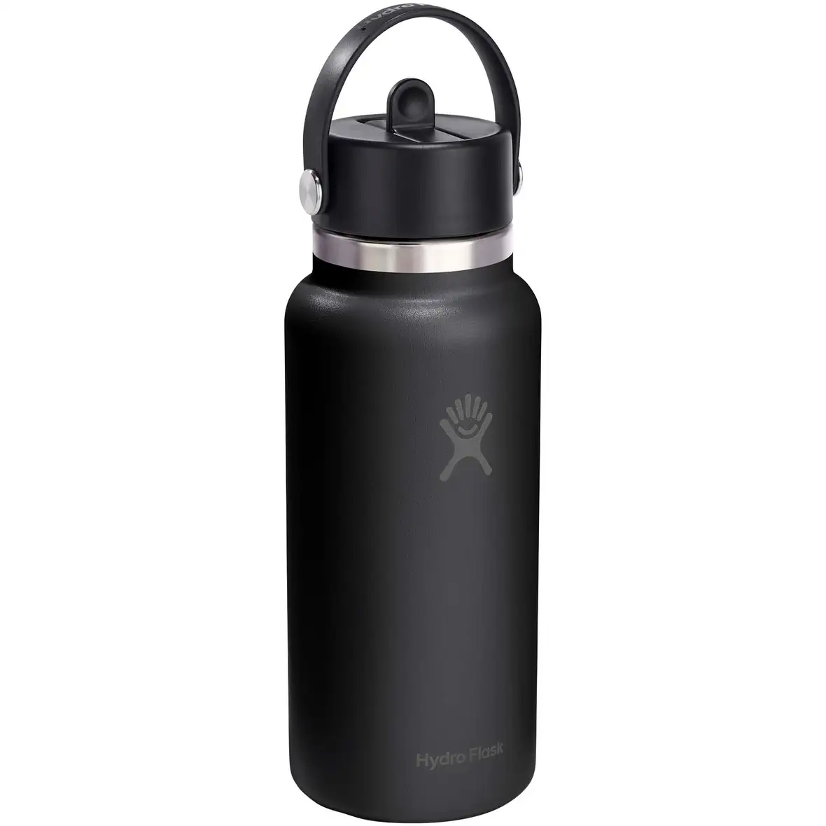 Hydro Flask Wide Mouth 946 ml isolierte Edelstahl Trinkflasche mit Strohhalmverschluss – Ansicht 4