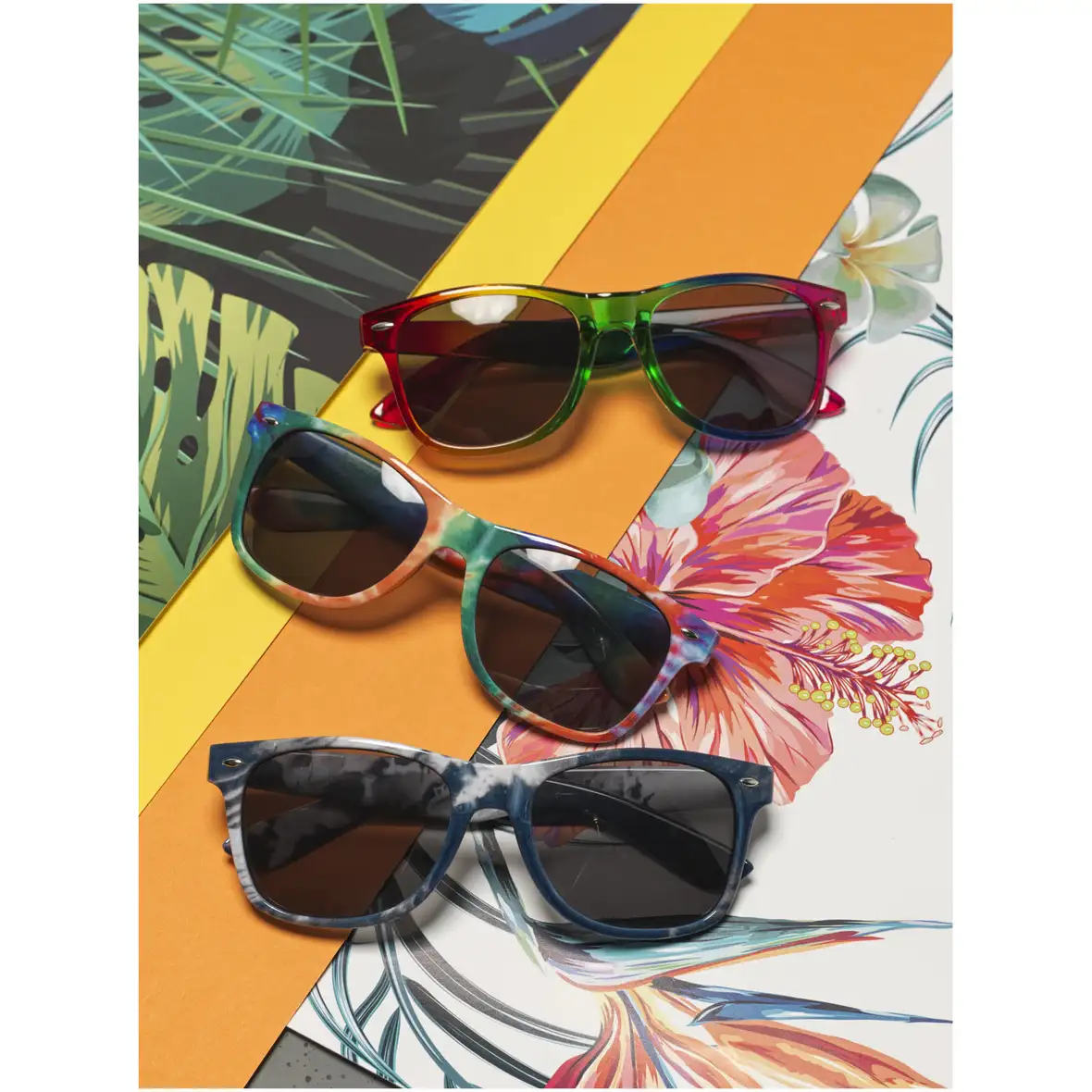 Regenbogen-Sonnenbrille – Ansicht 3