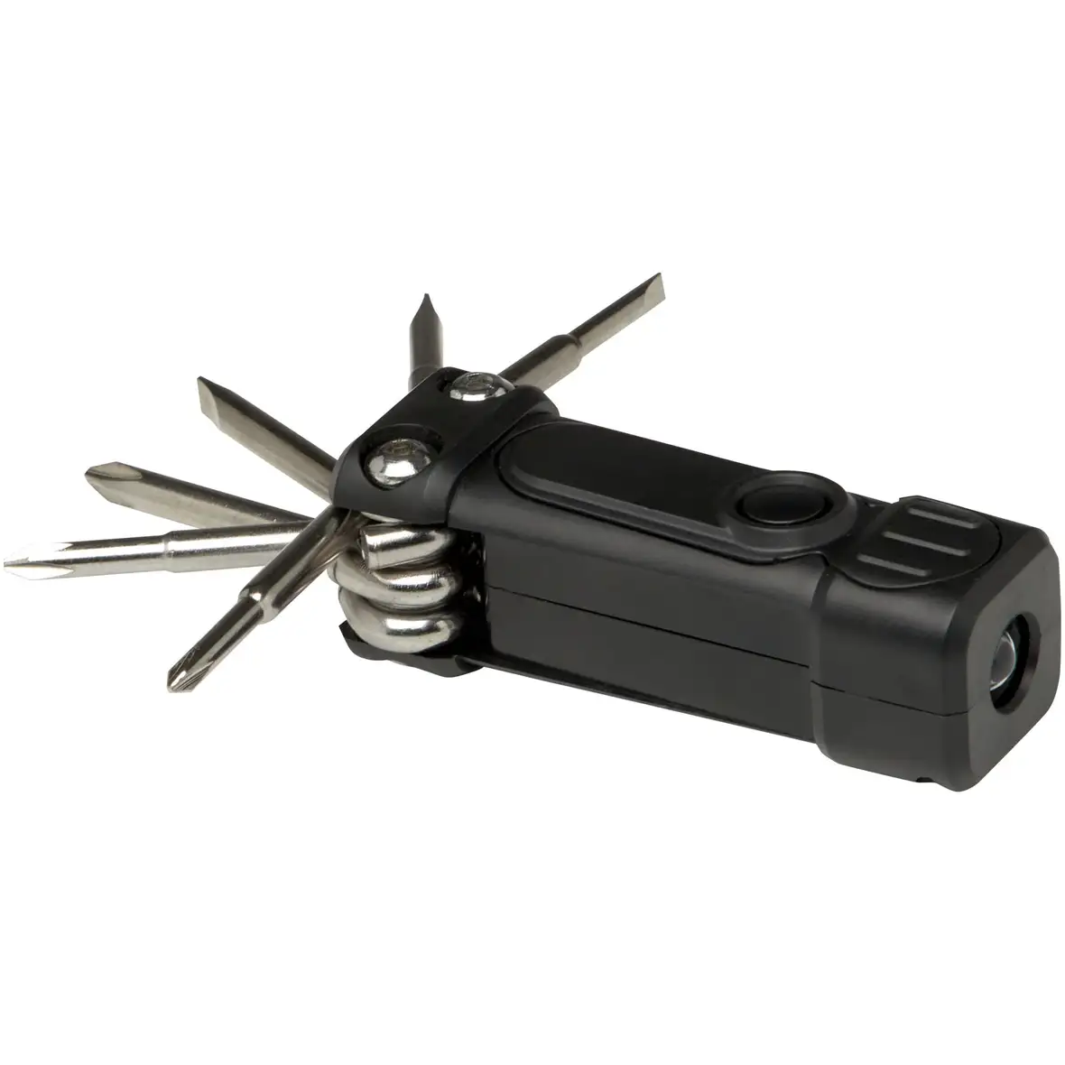 Octo 8-in-1 Schraubenzieher-Set aus recyceltem RCS Kunststoff mit Taschenlampe – Ansicht 4