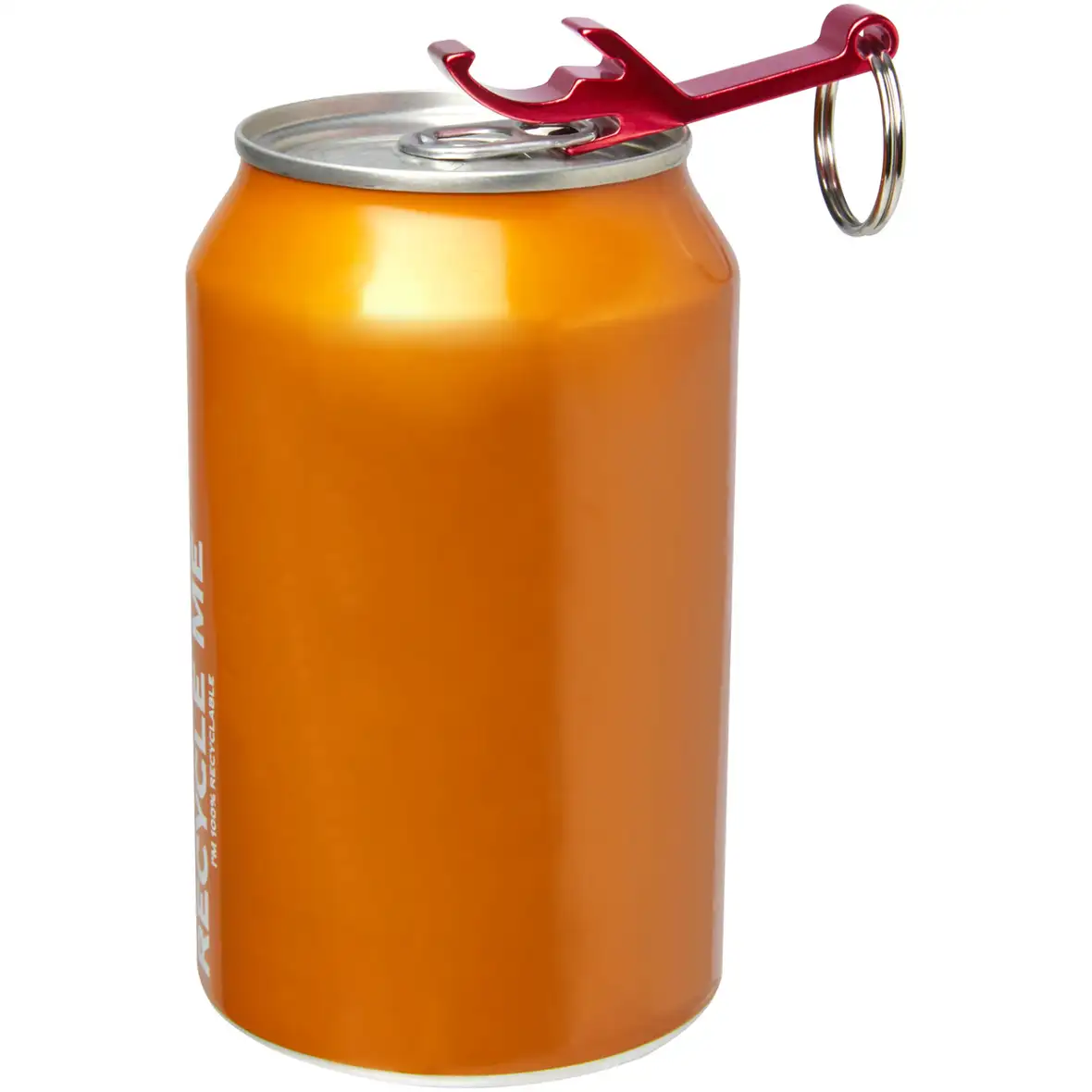 Schlüsselanhänger mit Flaschen- und Dosenöffner aus recyceltem RCS Aluminium – Ansicht 4