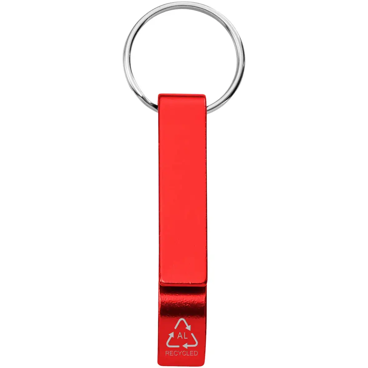 Schlüsselanhänger mit Flaschen- und Dosenöffner aus recyceltem RCS Aluminium – Ansicht 2