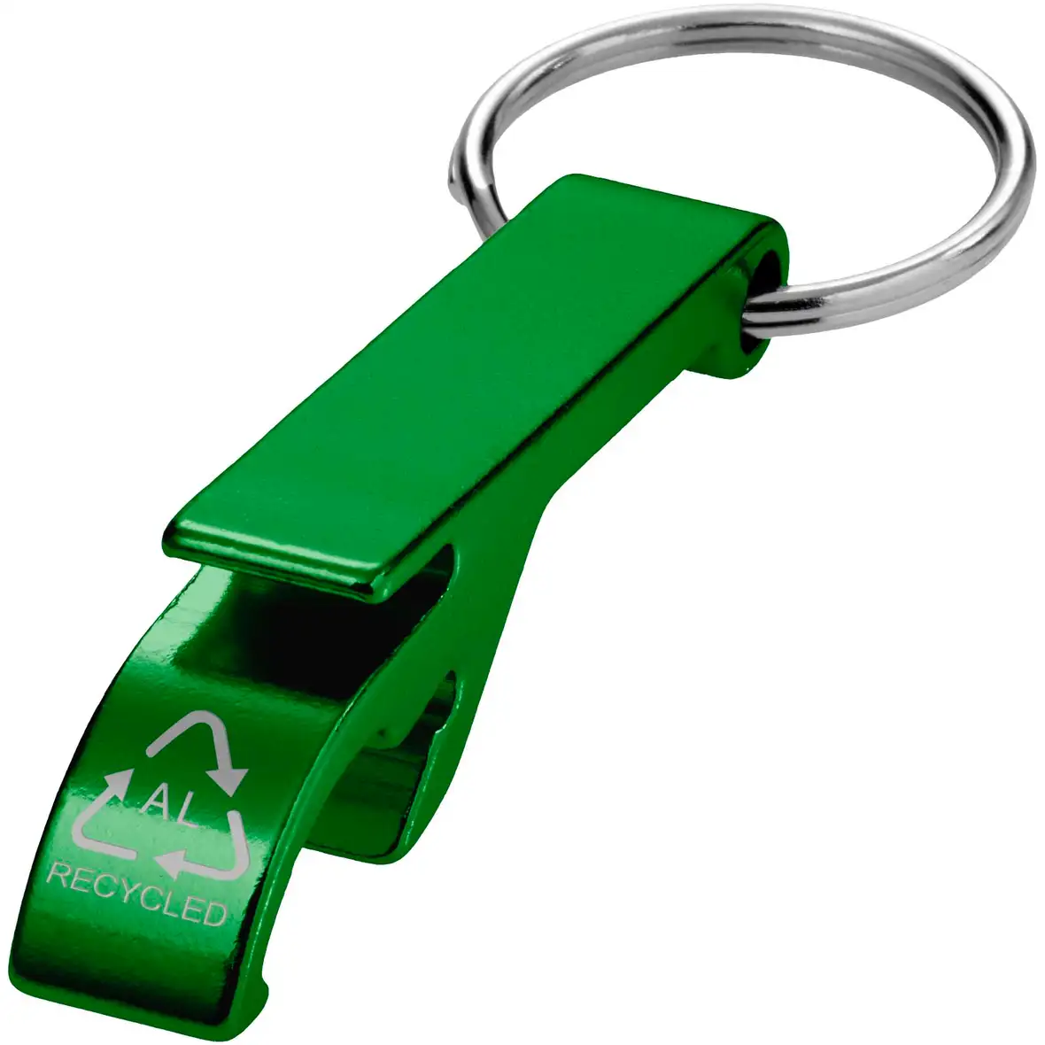 Schlüsselanhänger mit Flaschen- und Dosenöffner aus recyceltem RCS Aluminium – Ansicht 9