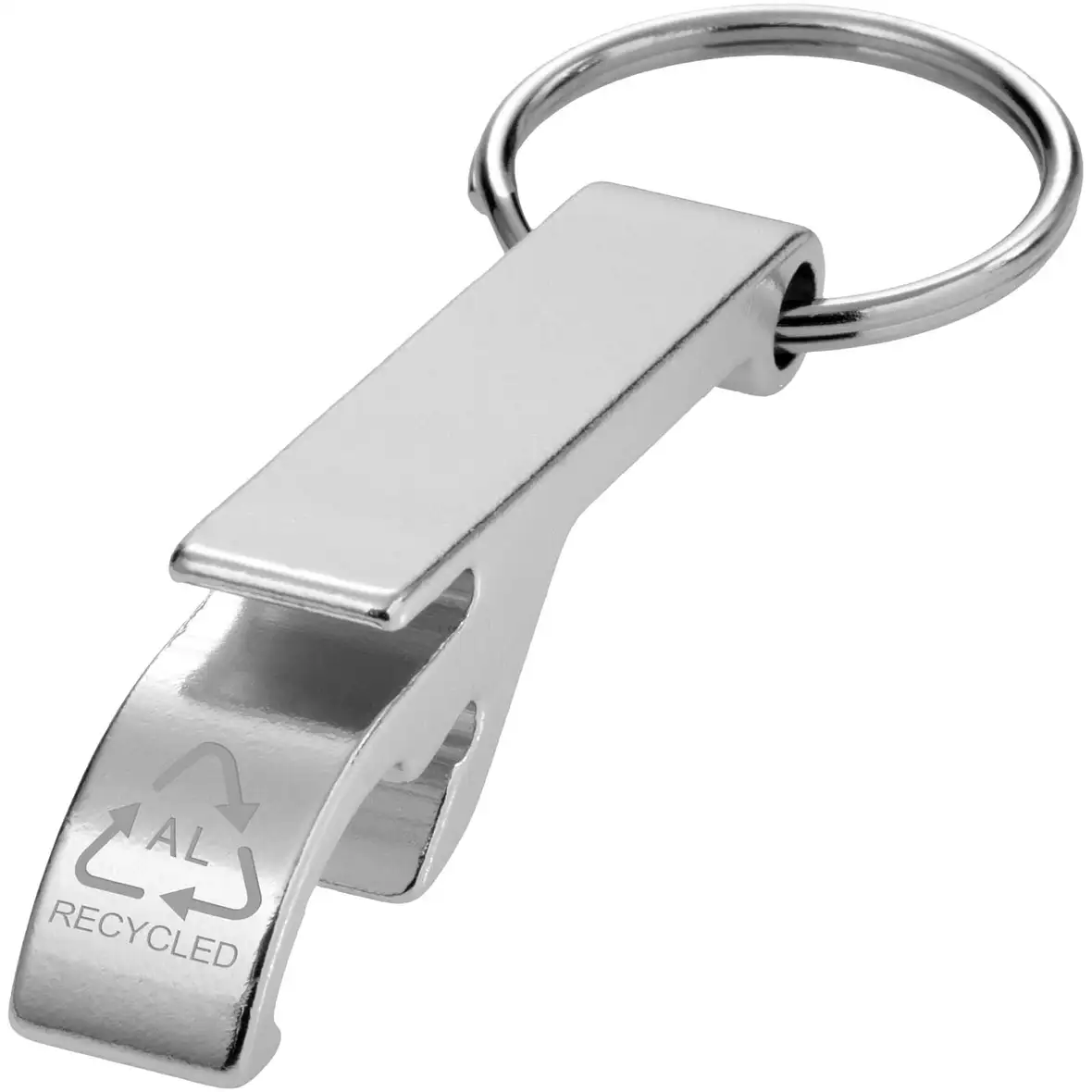 Schlüsselanhänger mit Flaschen- und Dosenöffner aus recyceltem RCS Aluminium – Ansicht 13