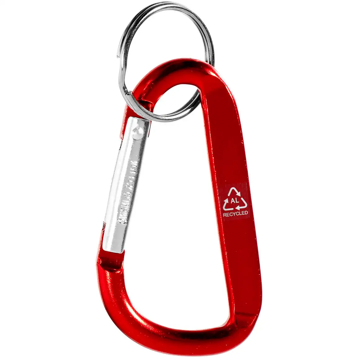 Karabiner Schlüsselanhänger aus recyceltem Aluminium – Ansicht 3