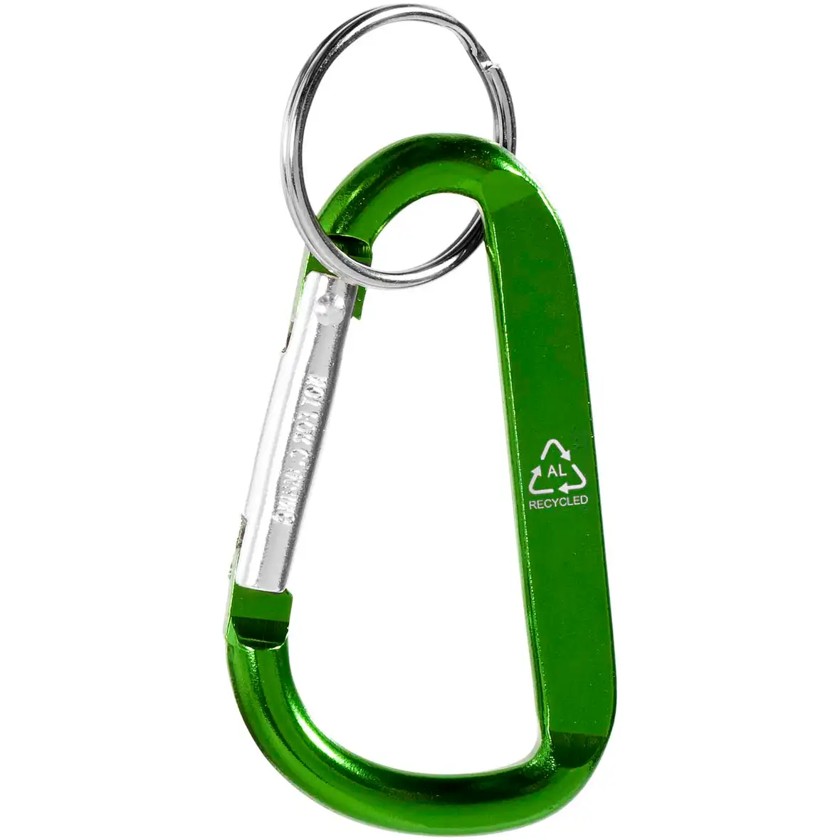 Karabiner Schlüsselanhänger aus recyceltem Aluminium – Ansicht 9