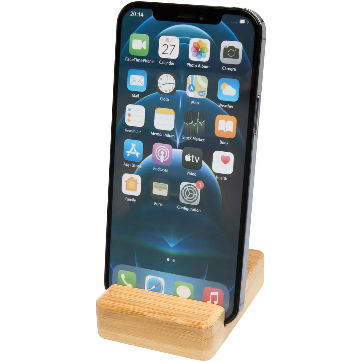 Smartphonehalterung aus Bambus – Ansicht 4