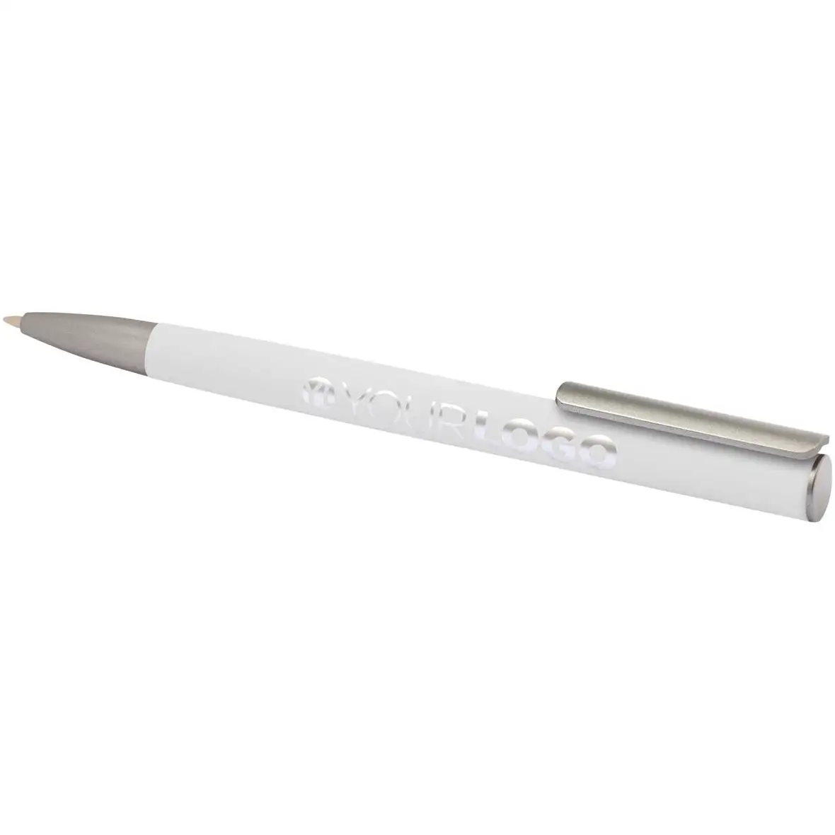 Kugelschreiber aus recyceltem Aluminium (schwarze Mine) – Ansicht 5