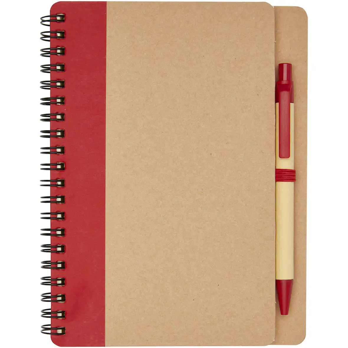 A6 Recycling Notizbuch mit Stift – Ansicht 2