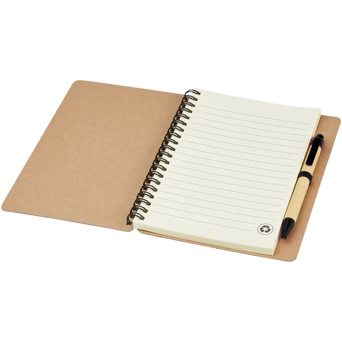 A6 Recycling Notizbuch mit Stift – Ansicht 10