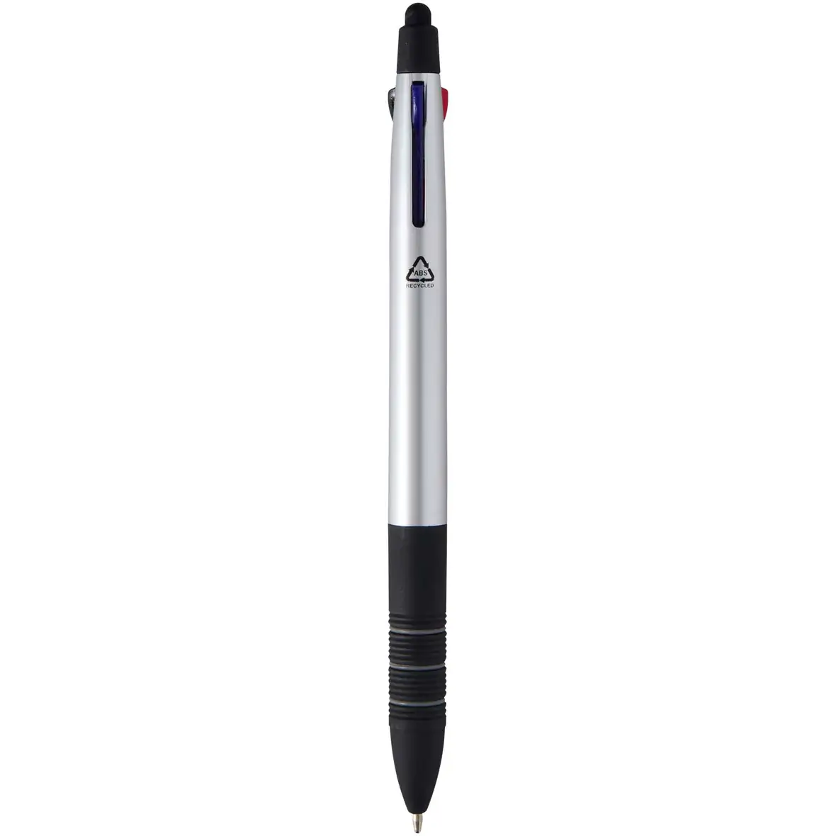 3-Farben RCS recycelter Kugelschreiber mit Stylus – Ansicht 3