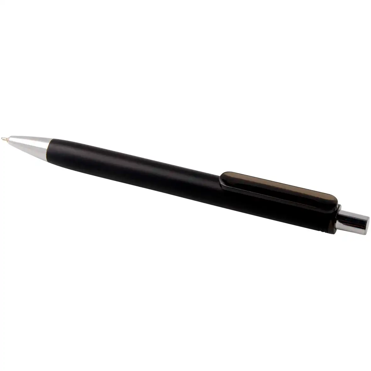 Recycelter Kugelschreiber mit Metallic-Finish (schwarze Mine) – Ansicht 20
