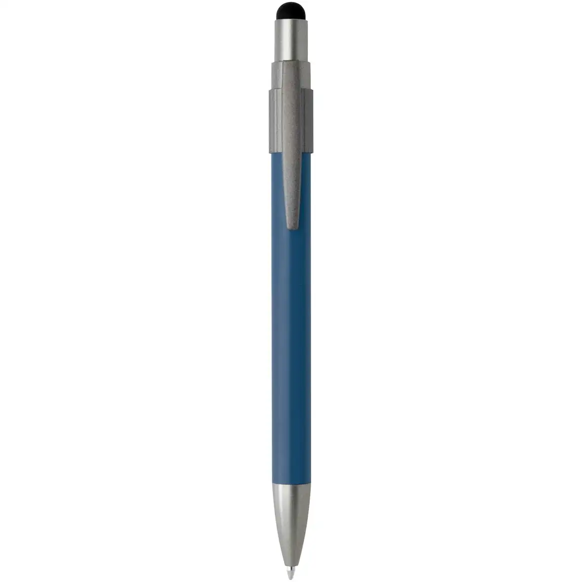 Recycelter Kugelschreiber mit Stylus und Fidget Spinner (blaue Mine) – Ansicht 6