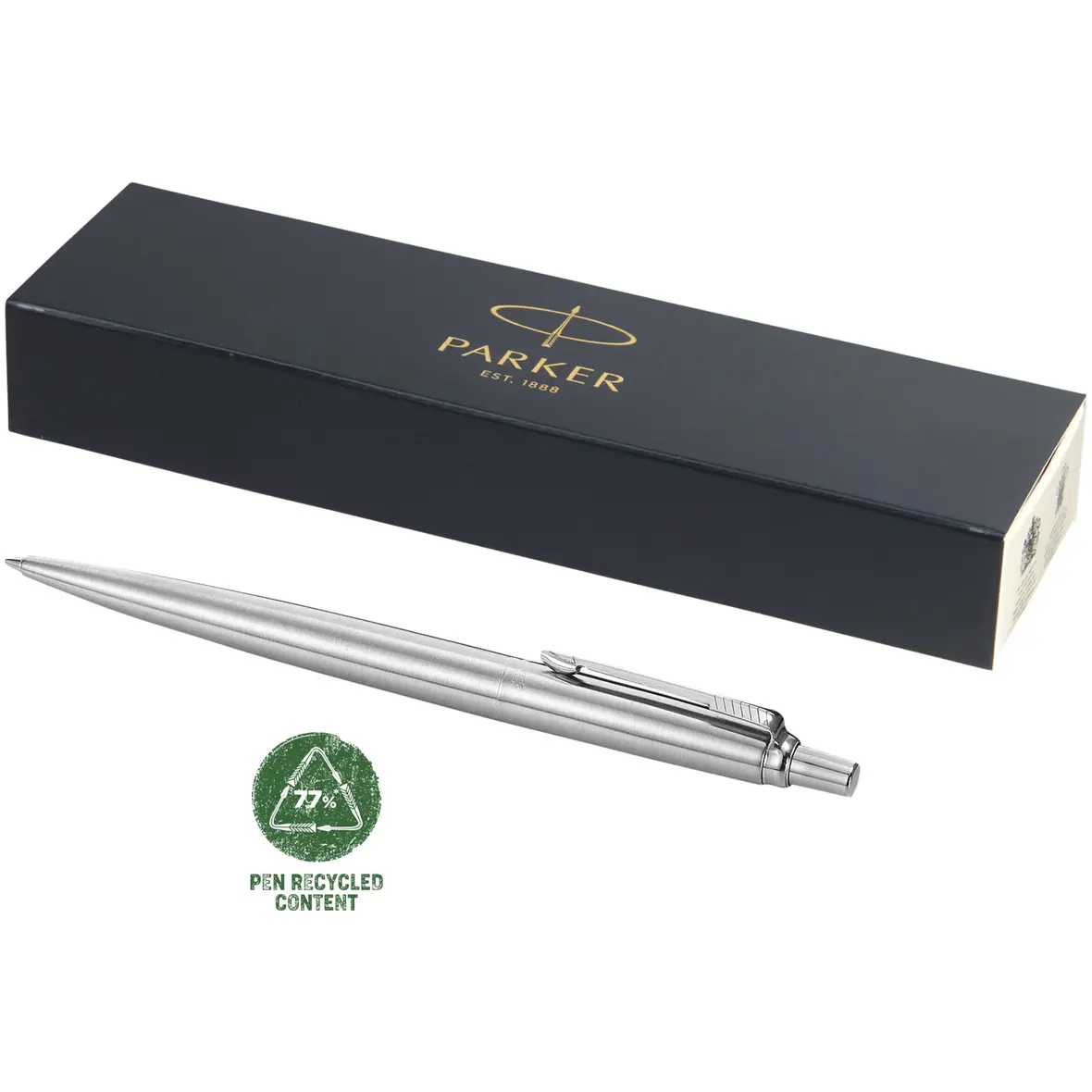 Parker Jotter Kugelschreiber (schwarze Mine) – Werbeartikel mit Logo bedrucken