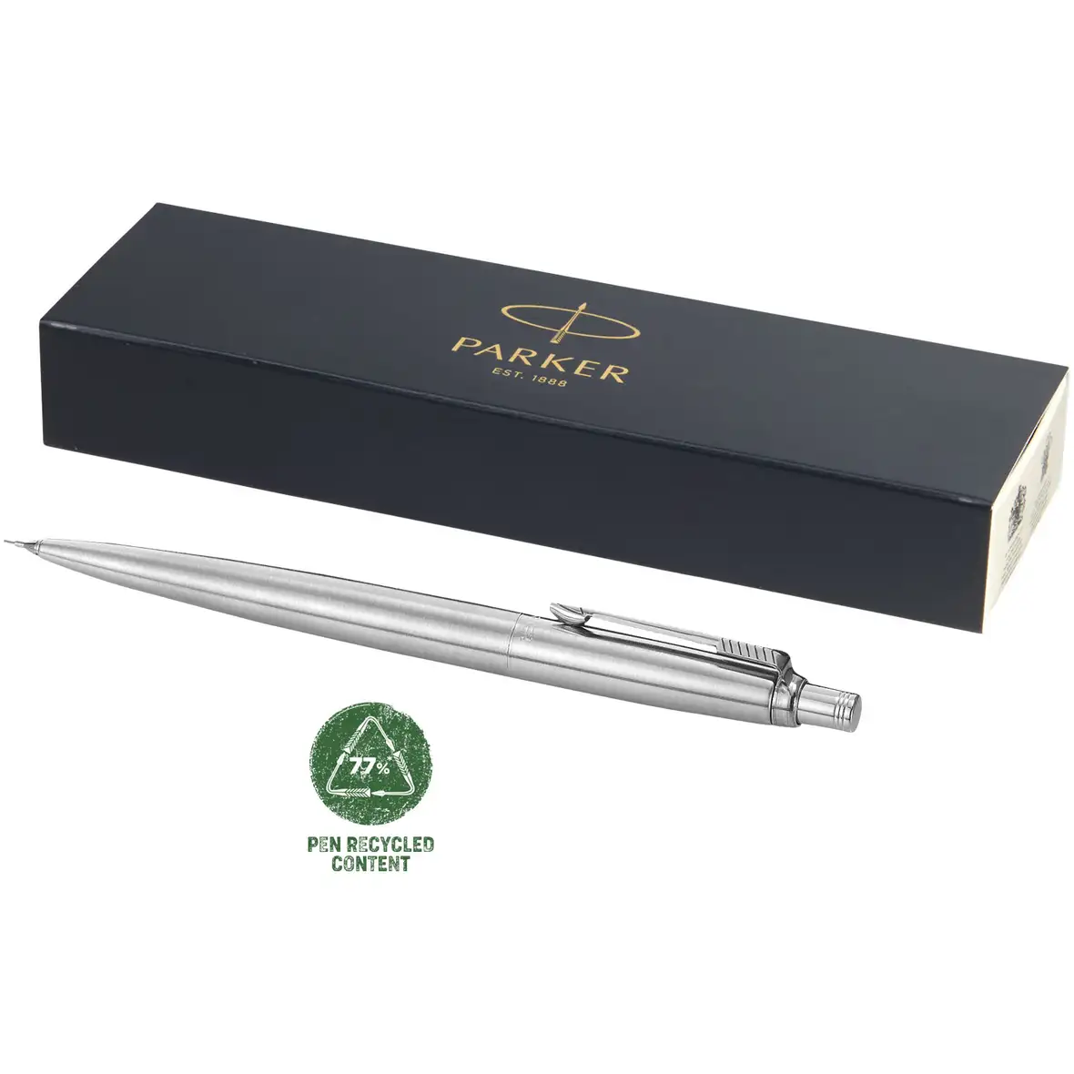 Parker Jotter Druckbleistift mit integriertem Radiergummi (schwarze Mine) – Ansicht 1