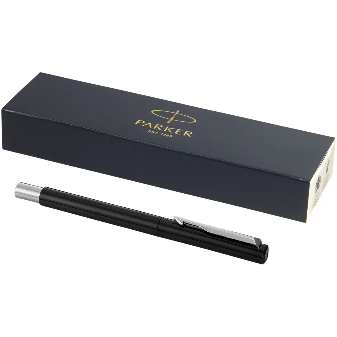 Parker Vector Tintenroller (schwarze Mine) – Werbeartikel mit Logo bedrucken