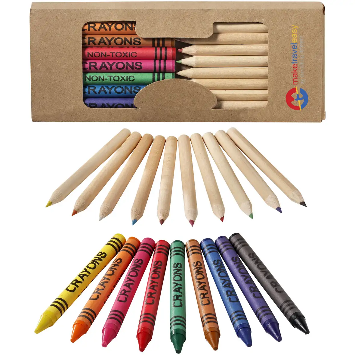 19-teiliges Waxmal- und Buntstifte Set – Ansicht 4