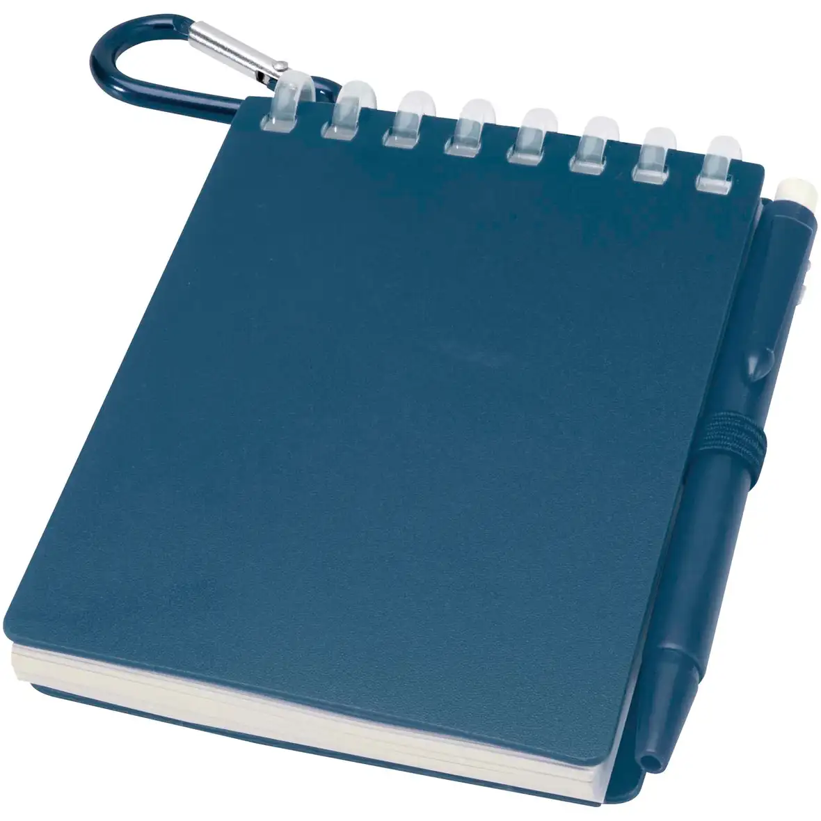 Recyceltes Outdoor-Softcover Notizbuch und Kugelschreiber Set (schwarze Mine) – Ansicht 13