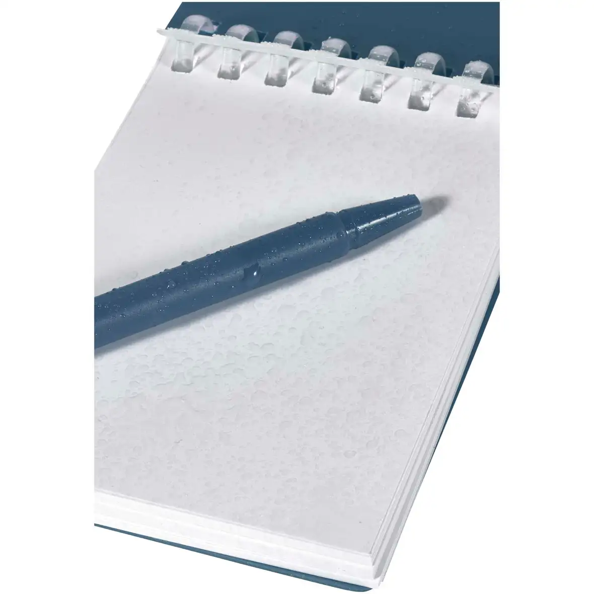 Recyceltes Outdoor-Softcover Notizbuch und Kugelschreiber Set (schwarze Mine) – Ansicht 18