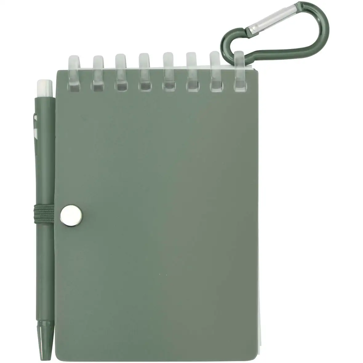 Recyceltes Outdoor-Softcover Notizbuch und Kugelschreiber Set (schwarze Mine) – Ansicht 21