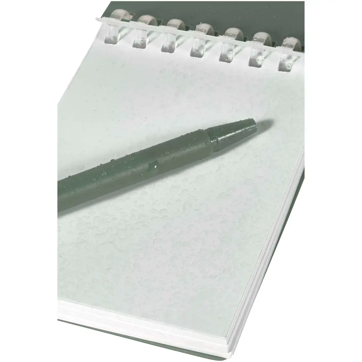 Recyceltes Outdoor-Softcover Notizbuch und Kugelschreiber Set (schwarze Mine) – Ansicht 24