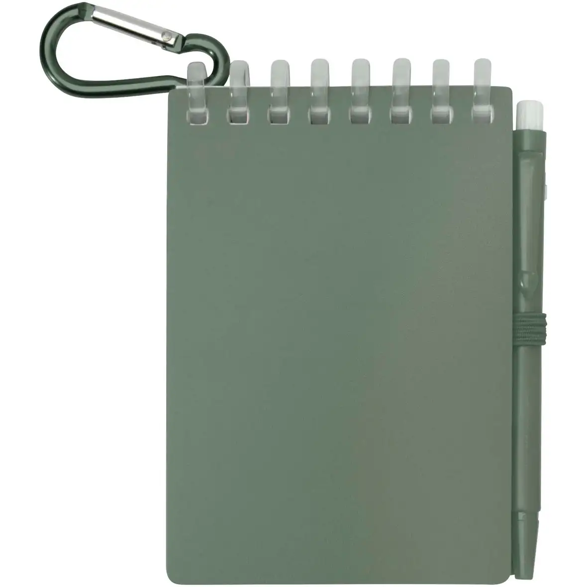 Recyceltes Outdoor-Softcover Notizbuch und Kugelschreiber Set (schwarze Mine) – Ansicht 20