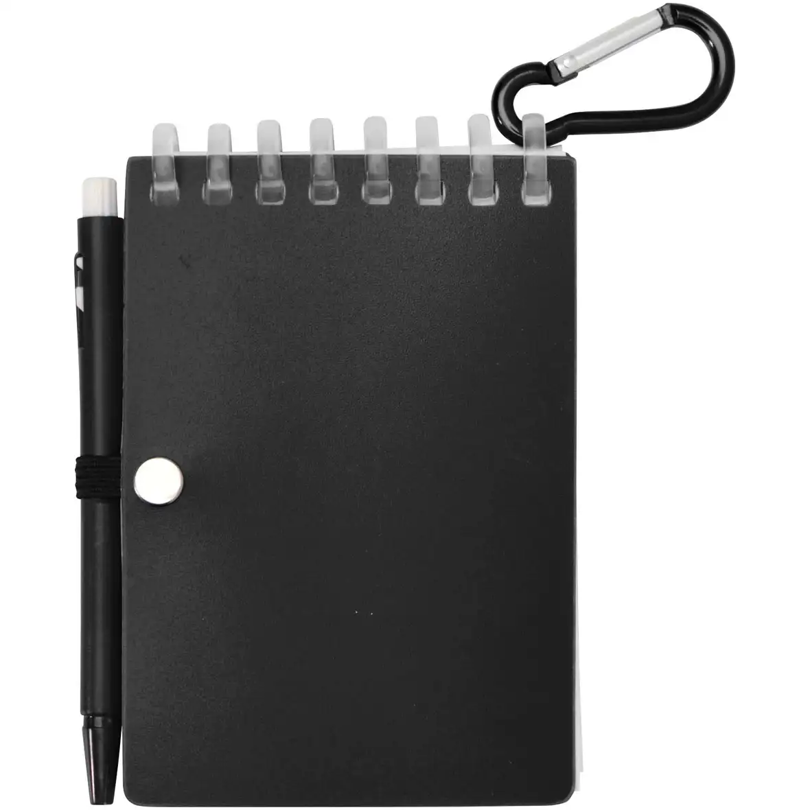 Recyceltes Outdoor-Softcover Notizbuch und Kugelschreiber Set (schwarze Mine) – Ansicht 27