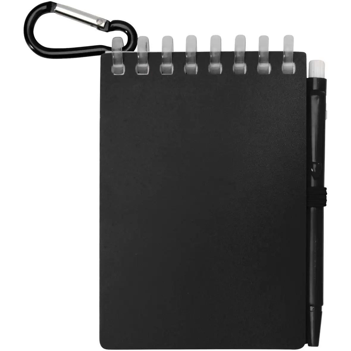 Recyceltes Outdoor-Softcover Notizbuch und Kugelschreiber Set (schwarze Mine) – Ansicht 26