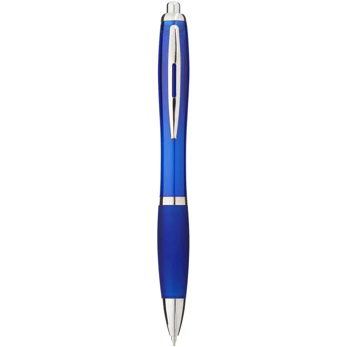 Kugelschreiber mit farbigem Schaft und Griff (blaue Mine) – Ansicht 4