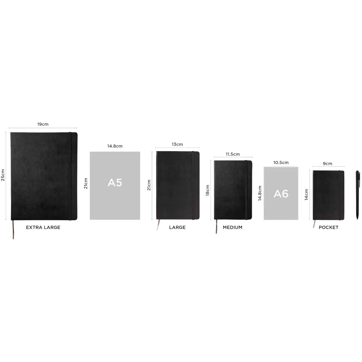 Moleskine Classic Hardcover Notizbuch L – blanko – Ansicht 7
