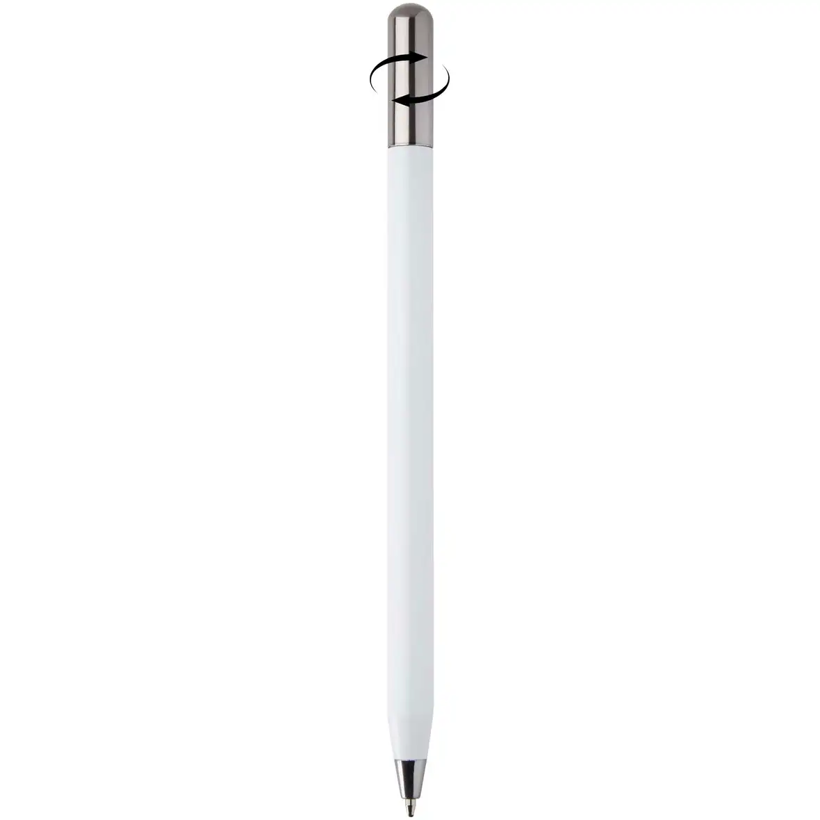 Kugelschreiber aus recyceltem Aluminium (schwarze Tinte) – Ansicht 3