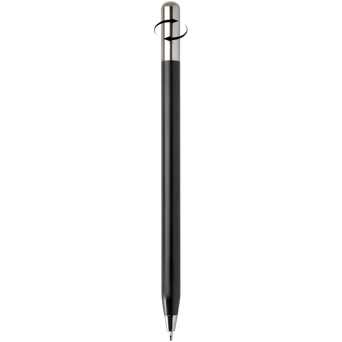 Kugelschreiber aus recyceltem Aluminium (schwarze Tinte) – Ansicht 9