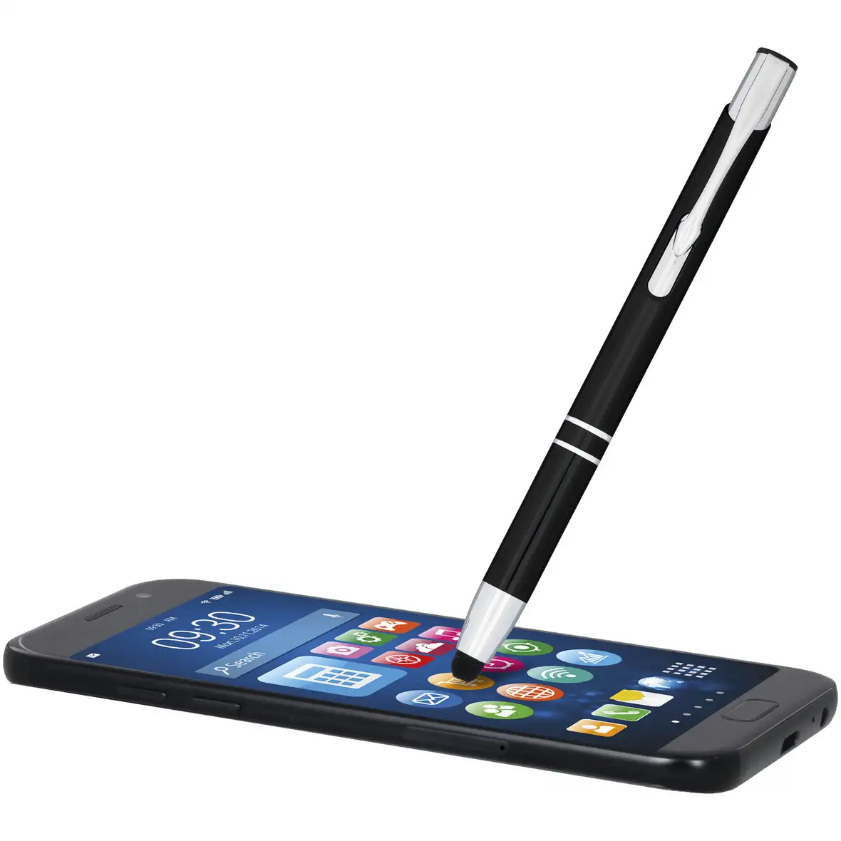 Kugelschreiber mit Metall Touchpen (blaue Mine) – Ansicht 3