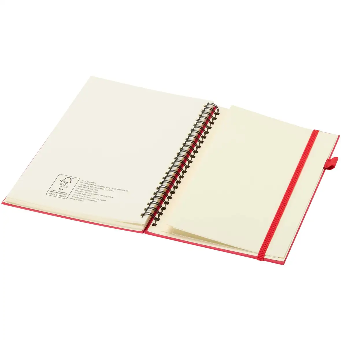 Hardcover Spiralnotizbuch aus recyceltem Kunststoff – Ansicht 11