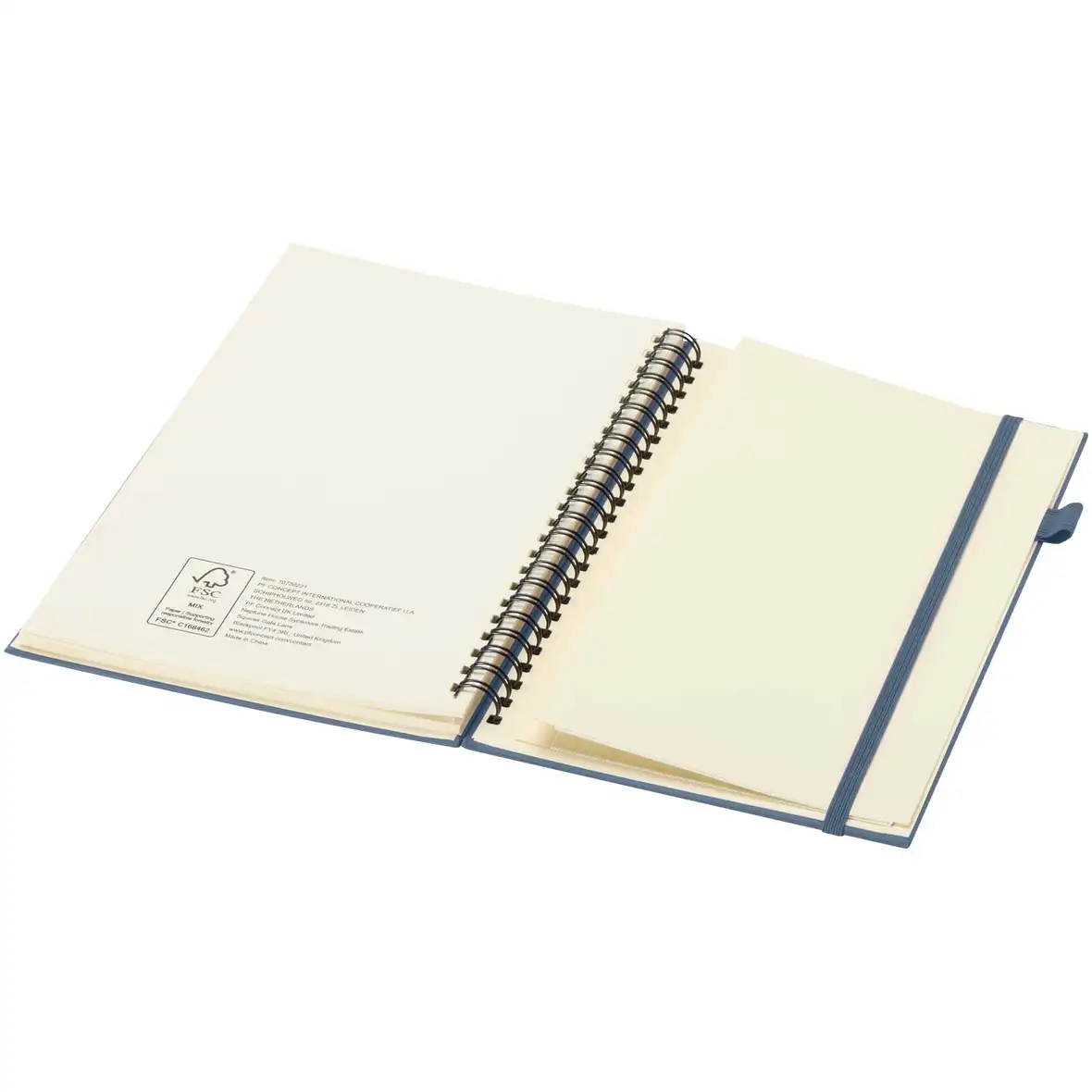 Hardcover Spiralnotizbuch aus recyceltem Kunststoff – Ansicht 17