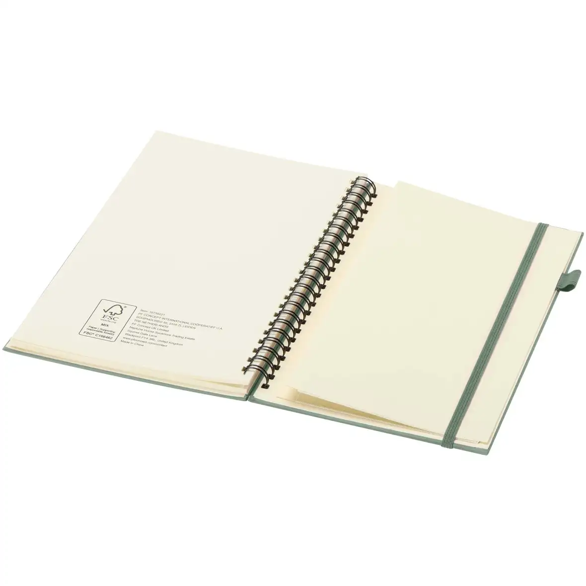 Hardcover Spiralnotizbuch aus recyceltem Kunststoff – Ansicht 23
