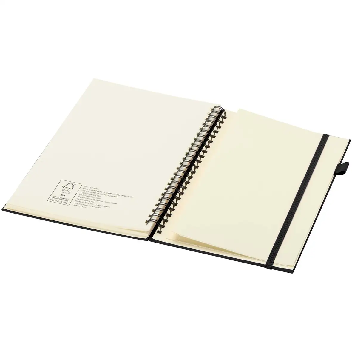 Hardcover Spiralnotizbuch aus recyceltem Kunststoff – Ansicht 29