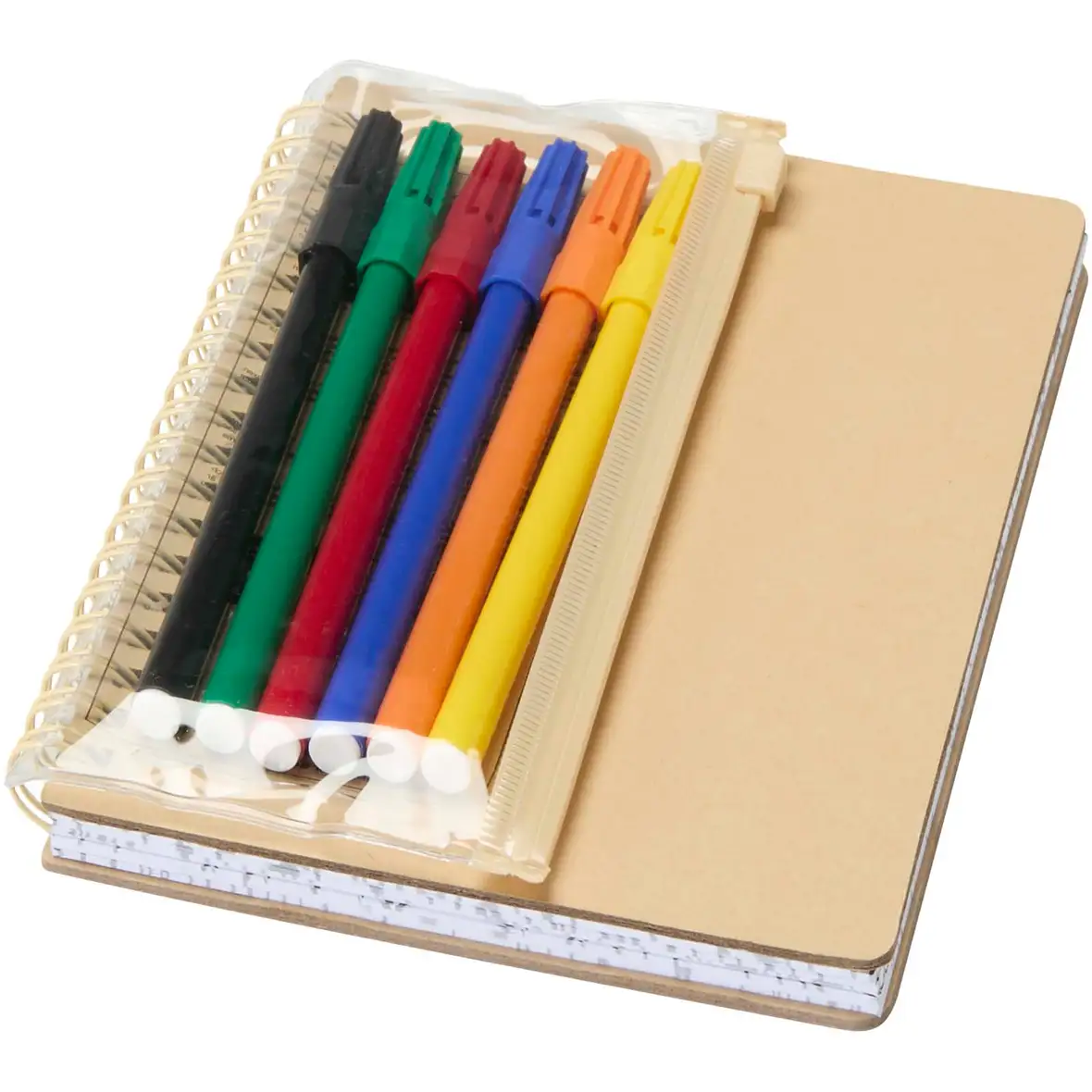 Hardcover Notizbuch mit Marker-Set – Ansicht 1