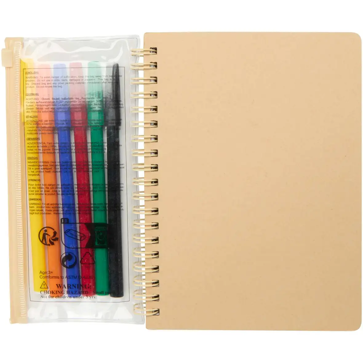 Hardcover Notizbuch mit Marker-Set – Ansicht 2