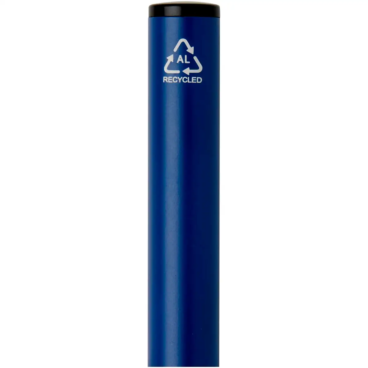 Kugelschreiber aus recyceltem Aluminium mit Drehmechanik und Hülle (blaue Tinte) – Ansicht 12