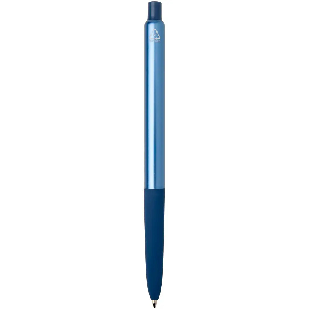 Kugelschreiber aus recyceltem Aluminium mit eloxierter Oberfläche (blaue Tinte) – Ansicht 8