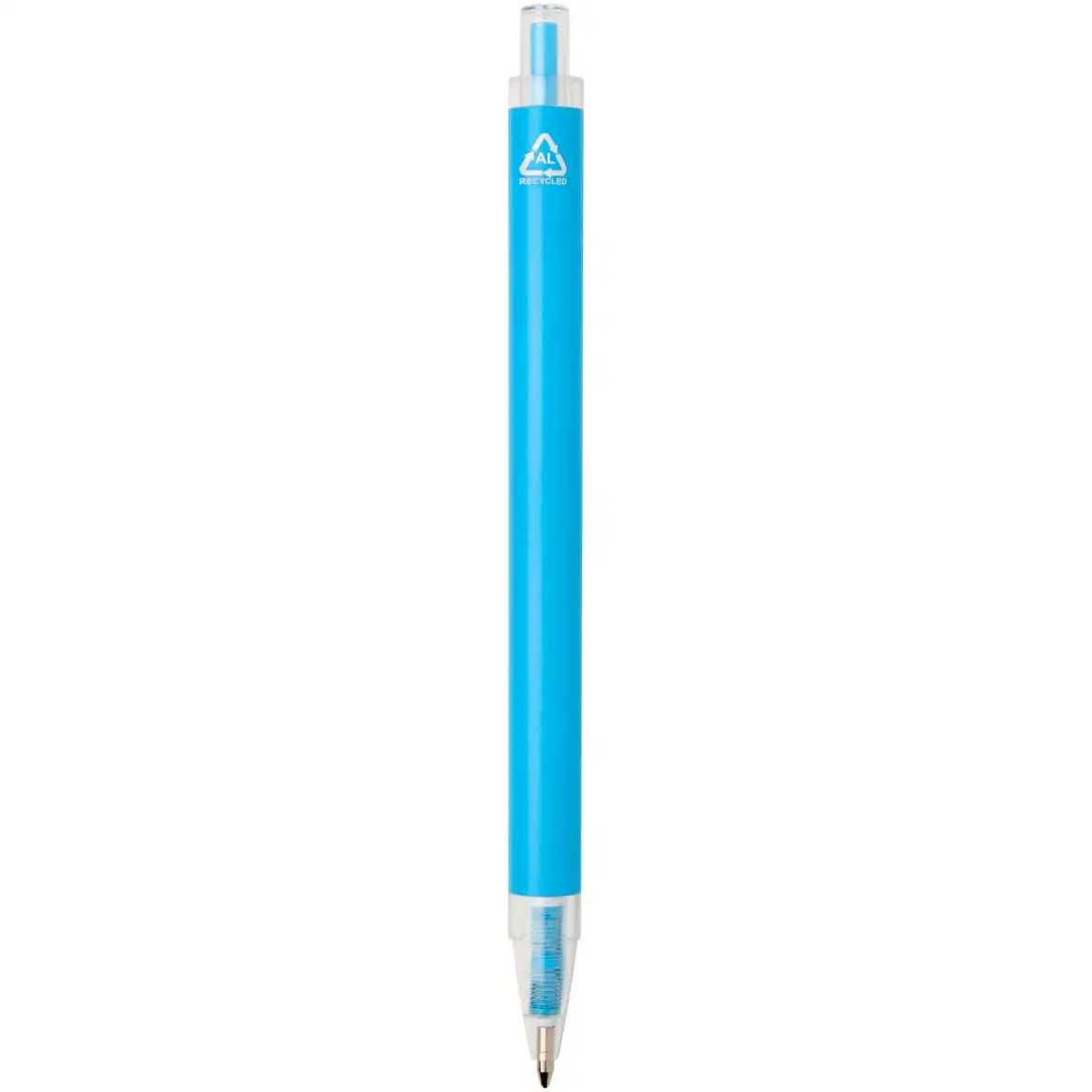 Kugelschreiber aus recyceltem Aluminium blaue Tinte – Ansicht 17