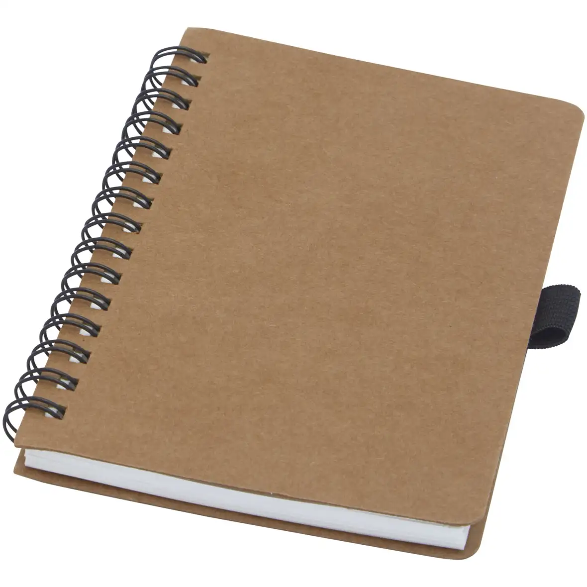 Notizbuch mit Spiralbindung aus recyceltem Karton mit Steinpapier – Ansicht 1