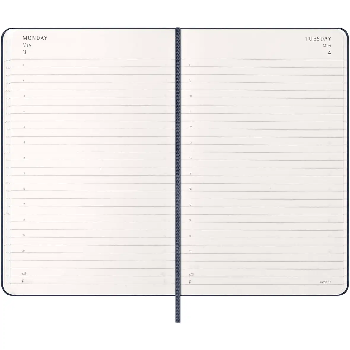 Moleskine Hardcover 12 Monate Tageskalender – Ansicht 12