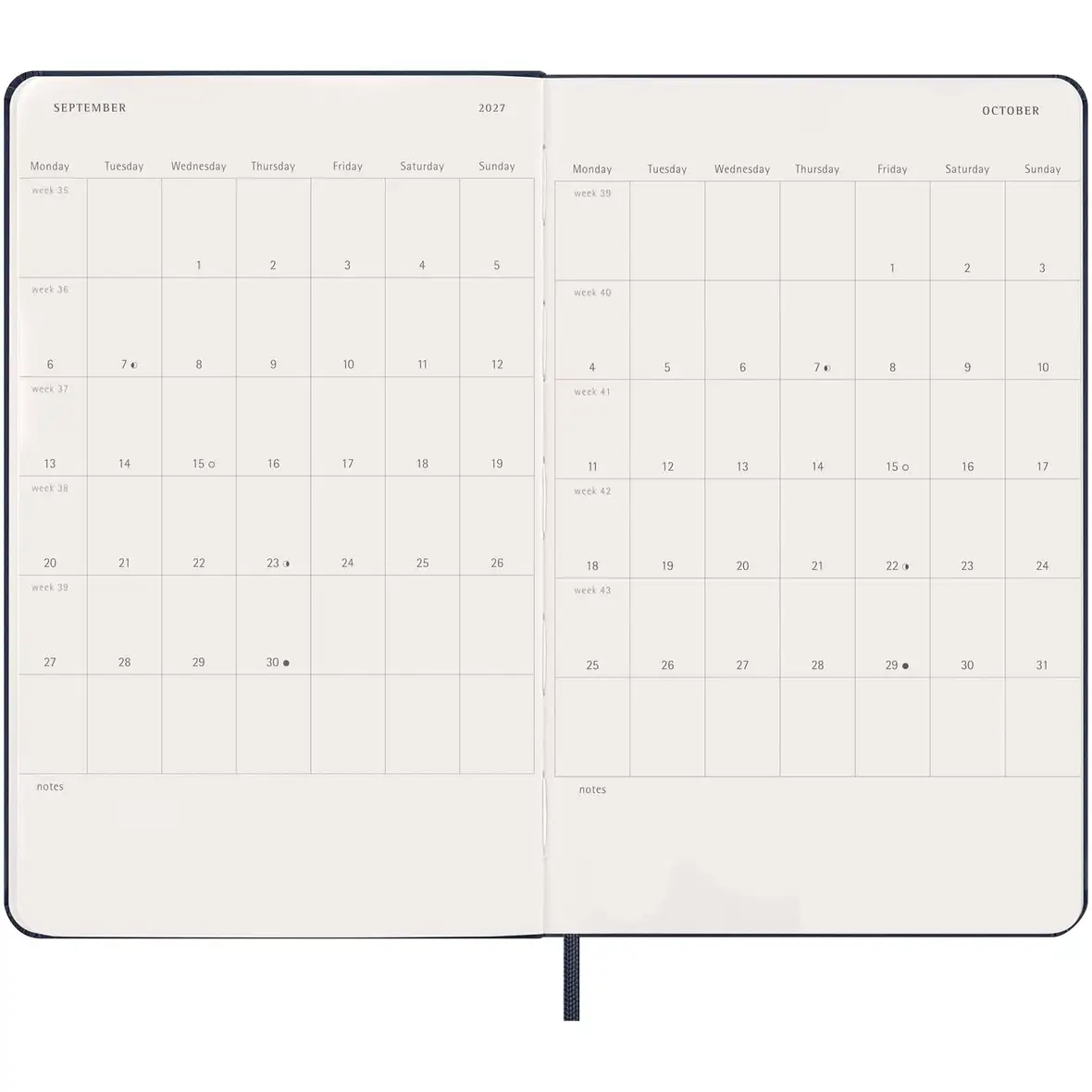 Moleskine Hardcover 12 Monate Tageskalender – Ansicht 13
