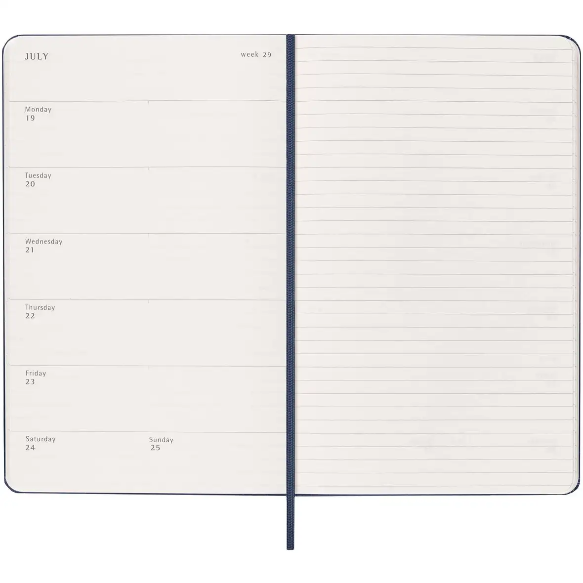 Moleskine Hardcover 12 Monate Wochenkalender L – Ansicht 12