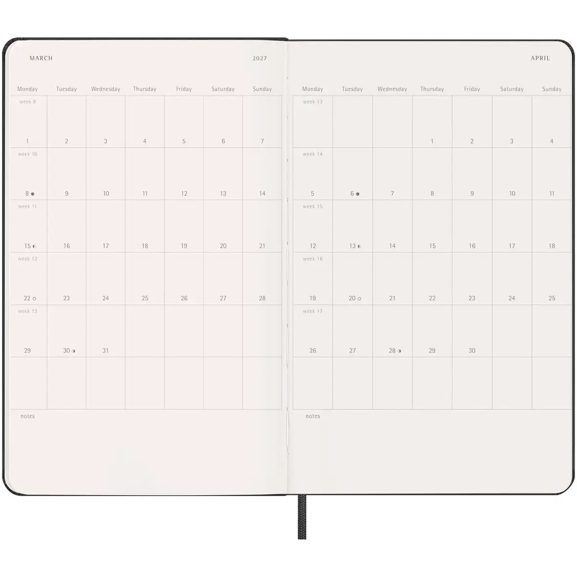 Moleskine Hardcover 12 Monate Wochenkalender L – Ansicht 27