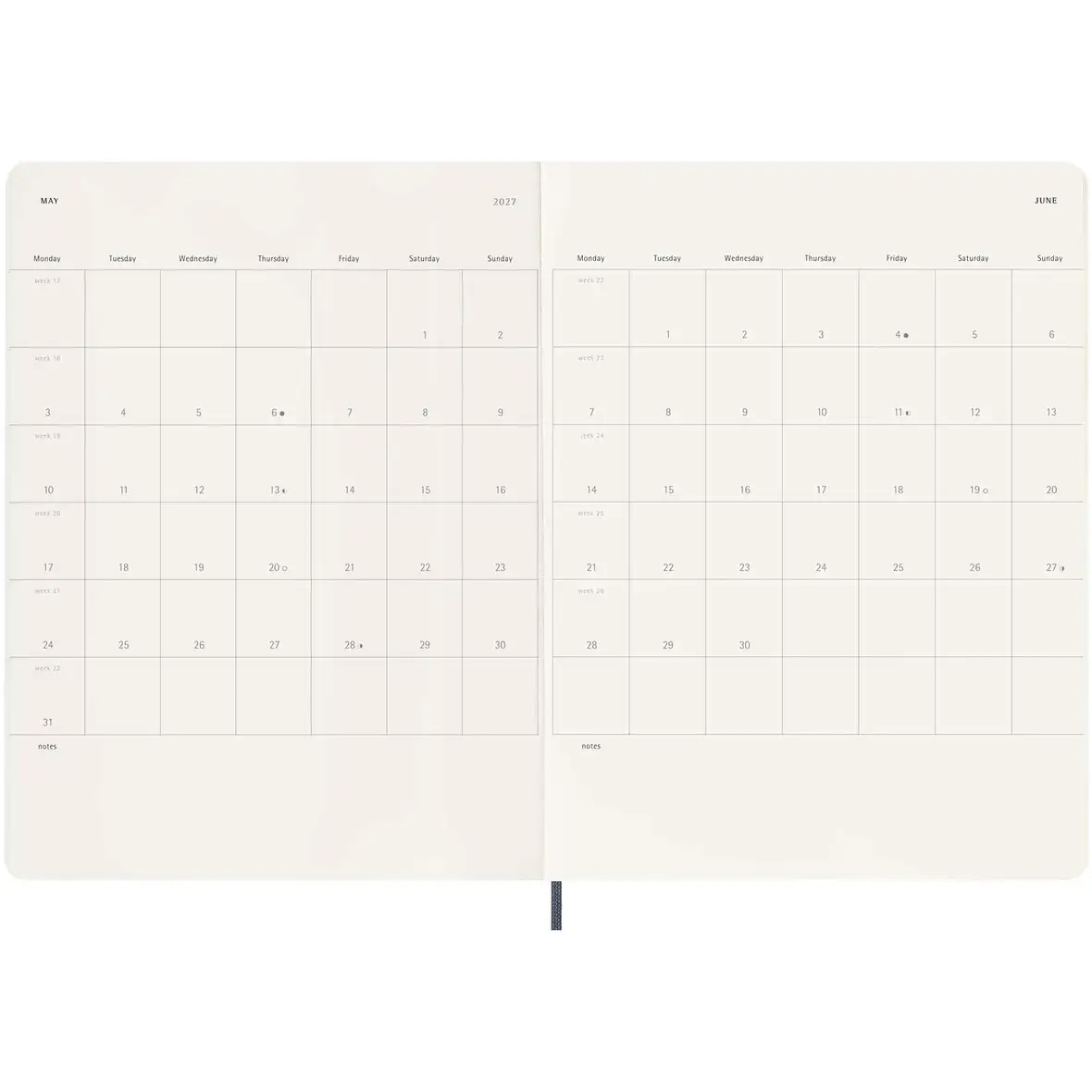 Moleskine Softcover 12 Monate Wochenkalender XL – Ansicht 6