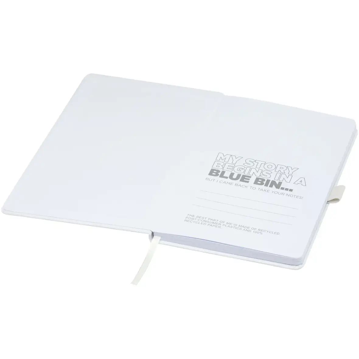 Notizbuch aus recyceltem Papier mit Cover aus recyceltem PET – Ansicht 5