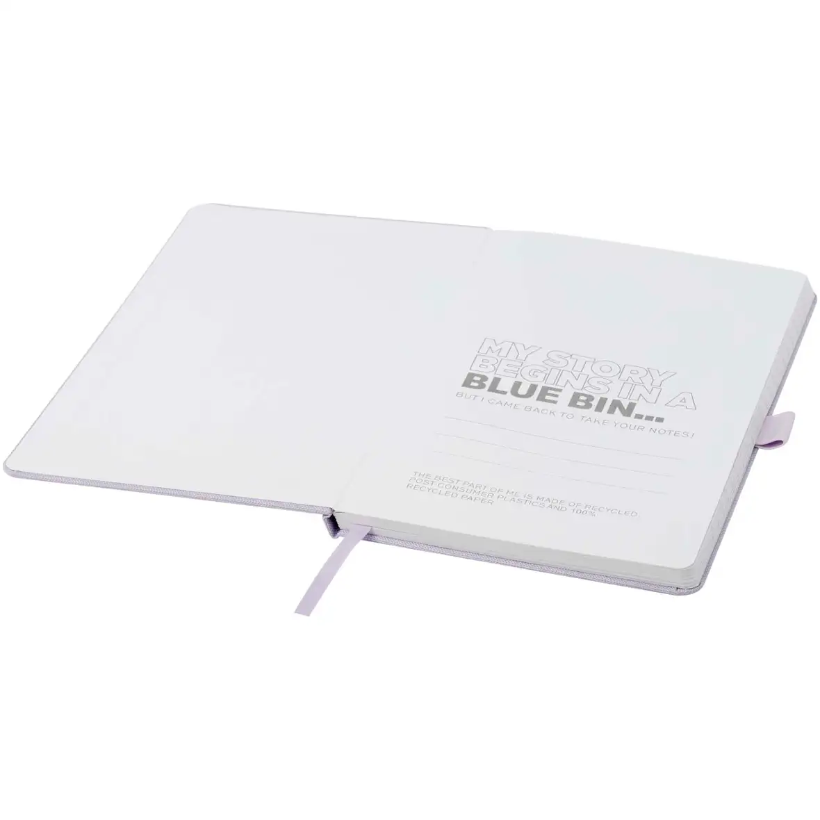 Notizbuch aus recyceltem Papier mit Cover aus recyceltem PET – Ansicht 11
